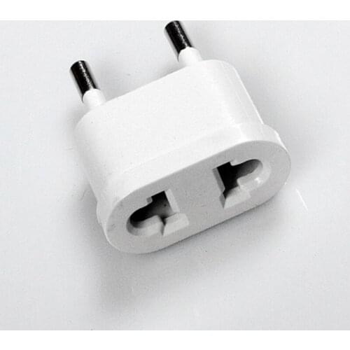 US (USA) To EU (Europe) 250V AC 10A 2200W Travel Charger Wall AC Power Plug Adapter for USA Converter White