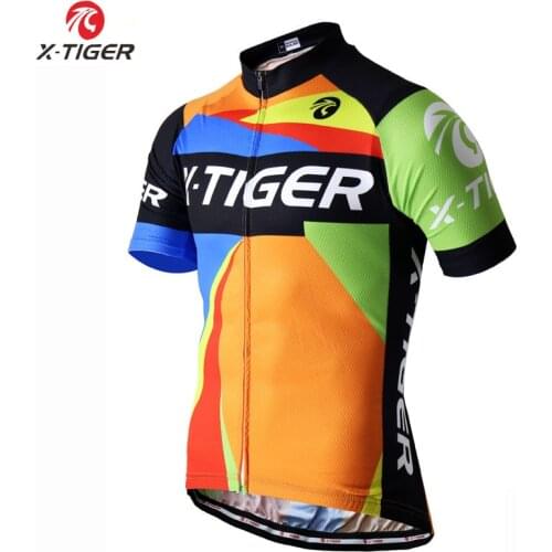 X-TIGER Pro Cycling Clothing Summer 100% Polyester Bicycle Clothes Sportswear MTB Bike Clothing Maillot Ciclismo Cycling Jersey