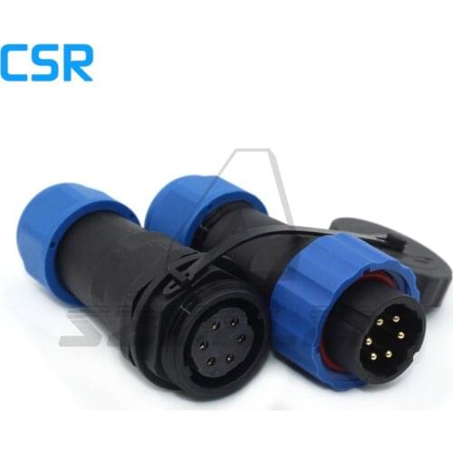 SD20 Type 6 pin Waterproof Connector IP67 Aviation Industrial Equipment Power Wire Connector Male and female Plug Socket
