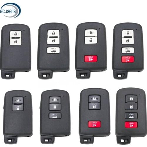 2/3/2+1/3+1/4 ButtonReplacement Remote Key Shell Case Fob for Toyota Avalon Camry RAV4 2012-2015 Car Key Blank