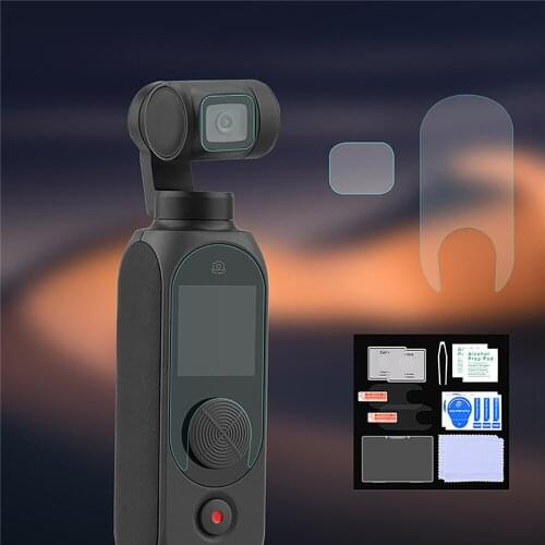 1pc/2pcs Camera Lens Protective Film HD Tempered Glass Screen Protector Set for Fimi Palm 2 Gimbal Camera Accessories