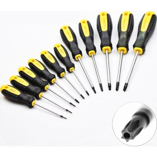 1 Piece T5-T30 Torx Screwdriver CR-V Plum Screw Driver Mini Precision Screwdrivers Magnetic Bolt Driver Telecom Tools