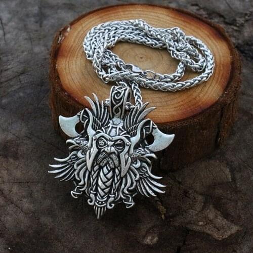 10pcs viking Odin by Helena Rosova necklace pendant Heathen men pendant norse jewelry viking cross raven pendant
