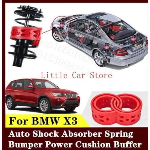 2PCS Front Rear Suspension Shock Bumper Spring Coil Cushion Buffer For BMW X3