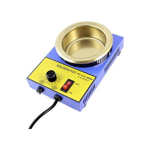 220VAC 300W 3 Flat Pin Plug Solder Pot Solder Desoldering Bath 100mm AU Plug
