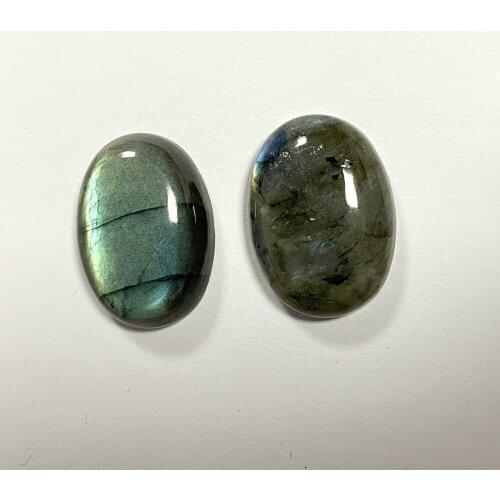 50 Pieces 1 Bag Moisangna Oval Flatback Cabochon Original Loose Natural Labradorite Gmestone For Ring