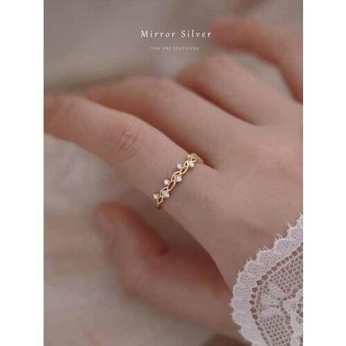 925 sterling silver jewelry with index finger accessories ins new interwoven vine luxury rings for women party gifts wholesale