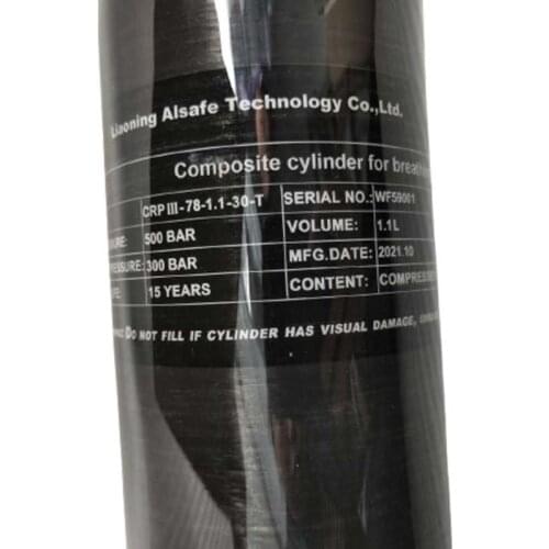 AC3011 Acecare 300Bar 1.1L Compressed Air HPA/PCP Tank/Cylinder For Airsoft Gun Pistol Air Metal Mascara Paintball/Gun Target