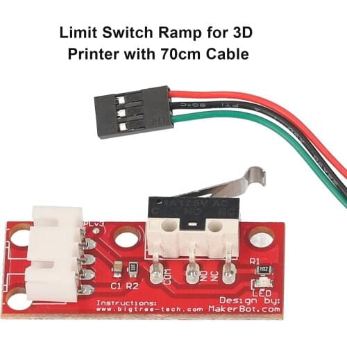 3D Printer Accessories Limit Switch Ramp 1.4 Endstop Switch for 3D Printer 70Cm Cable