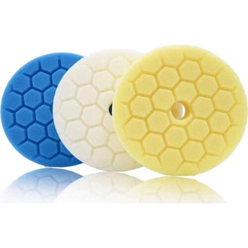 ATPRO 7-inch 180mm Sponge Plate Car Polishing and Beauty, coarse, medium and fine, 6-inch 150mm back velvet, waxing wheel