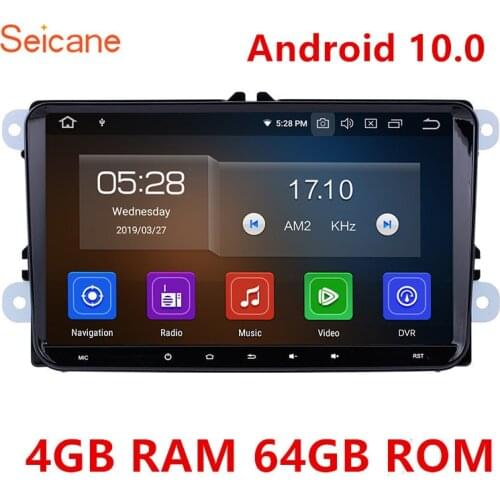 Seicane 9" Android 10.0 ROM 64GB Car radio GPS Navi Stereo Player for VW Volkswagen Scirocco Golf Polo Passat b5 Jetta Tiguan