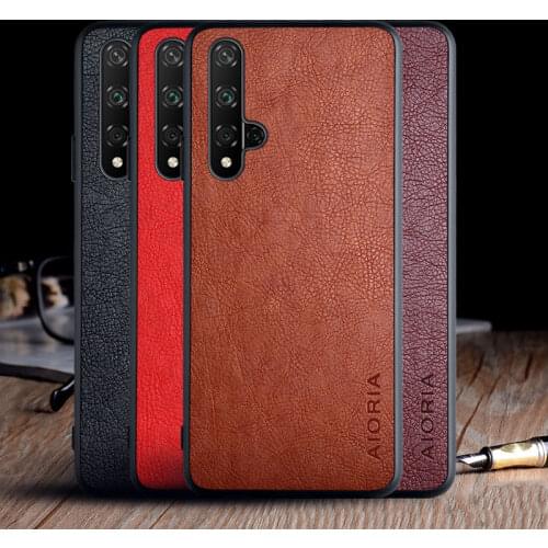 Case for Huawei Nova 5T funda luxury Vintage Leather skin capa Slot phone cover for huawei nova 5t case coque