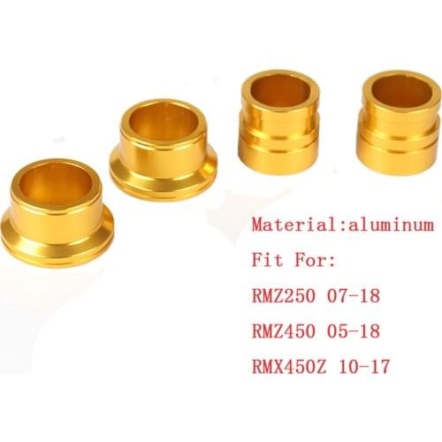 CNC Aluminum Front Rear Wheel Hub Spacers FOR SUZUKI RMZ250 07-18 RMZ450 05-18 RMX450Z 10-17 RMZ 250 450 RMX 450Z Motorcycle