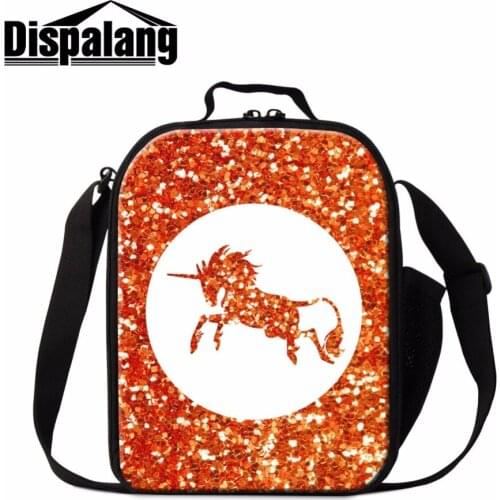 Dispalang Unicorn Lunch Bag For Kids Food Cooler Bag For Woman Neoprene Zipper Picnic Bags Bolsa Termica Lancheira Lunch Boxes