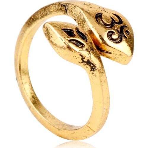 Dongsheng Bohemian Vintage Elephants Olive Branch Knuckle Finger Ring Set Feathers leaves Yoga Jewelry -25