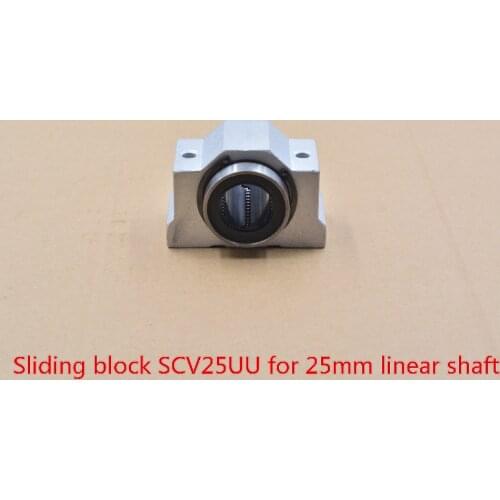 SC25UU SCS25UU bearing 25mm linear axis slide block with LM25UU for rod round shaft