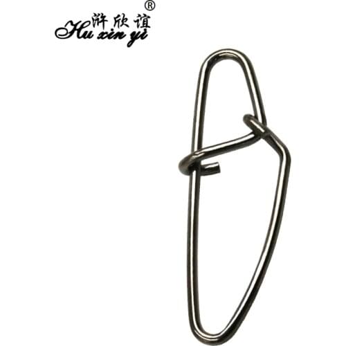 HXY PCS(200 to 100) SIZE(000# to 6#) Stainless Steel new hooked snap fishing swivels tackle fishing hook connector