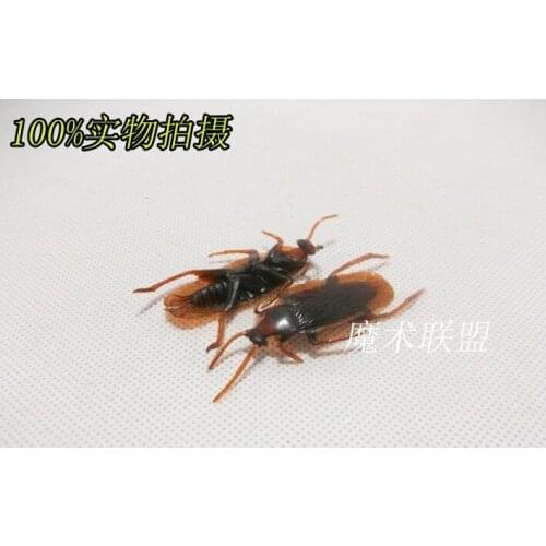 Simulation Cockroach (fake) Magic Tricks Comedy Close Up Street Magia Funny Shock Toys Illusion Gimmick Props Toys for Kids