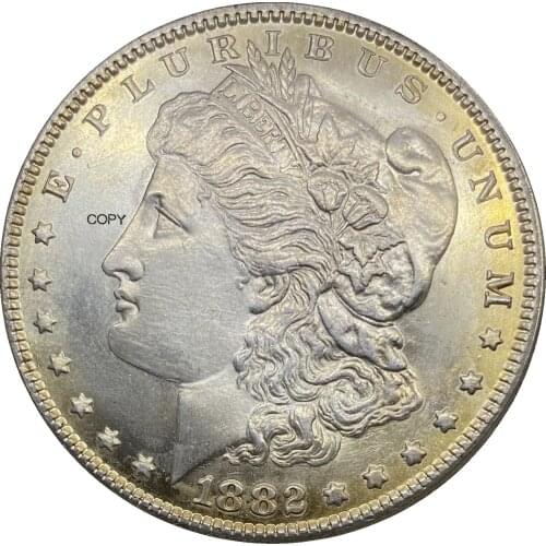 United States 1882 CC Morgan One Dollar US Coin 90% Silver Copy Coin