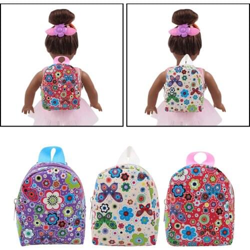 Cute Fashion Doll Backpack Doll Clothes Accessories for 18' American Doll