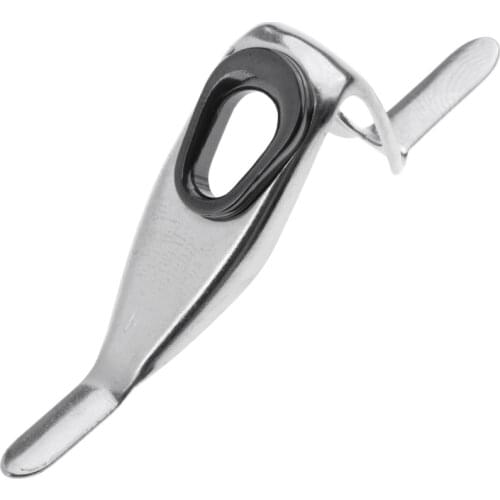 Stainless Steel Fishing Rod Guides with 2 Legs Repair DIY Building Rod Part Guide Rings for Saltwater/Freshwater Mixed Sizes