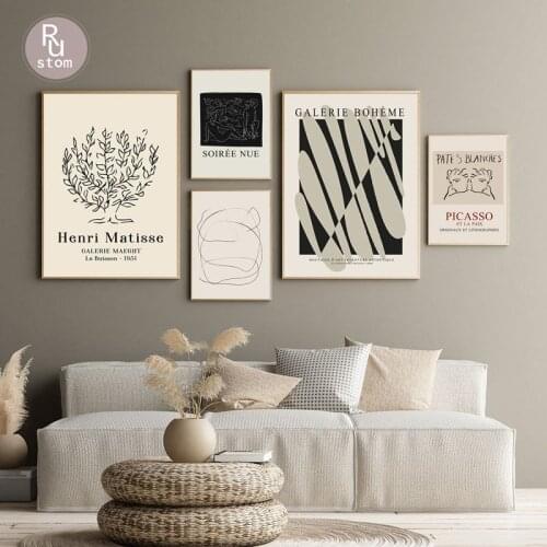 Wall Art Picasso Matisse Abstract Canvas Painting Girl Flower Nordic Posters And Prints Wall Pictures For Living Room Home Decor