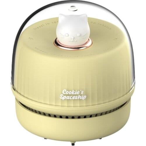 PPYY-Desktop Vacuum Cleaner, 360° Surround Poly Suction USB Small Portable Cute Pet Vacuum Cleaner for Desktop Etc