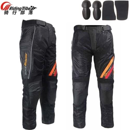 2017 Summer New Riding Tribe HP-10 Motorcycle Pants with knee hip pad, ventila cross-country trousers Motorbike Racing of Mesh