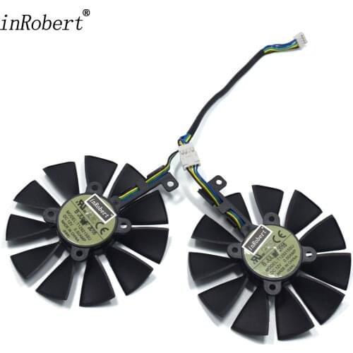 New 87MM T129215SU 4Pin 0.50A Cooling Fan For ASUS Strix GTX 980 Ti GTX 1050 1060 1080 1070 RX 480 470 Graphics Card Cooler Fans