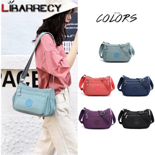Soild Color Casual Ladies Messenger Bags High Quality Nylon Women Travel Bag Casual Designer Shoulder Bags Mobile Phone Bag Sac