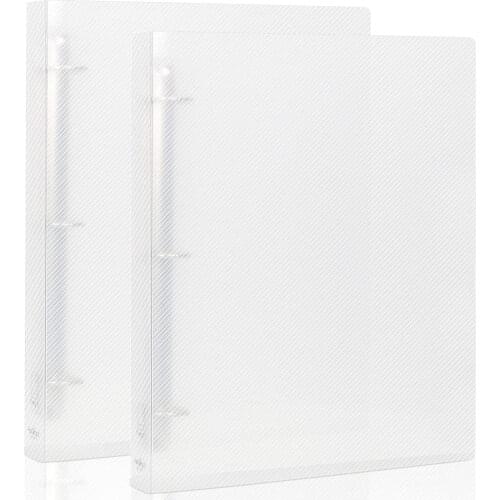 A4 Size 3 Ring Transparency Binder Cover Organizer Folder Holds 8.5'' x 11'' Paper, Clear View Binder D Ring for School, Office