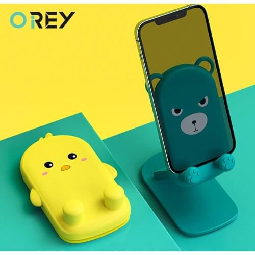 Cute Bear Sytle Adjustable Phone Holder Stand For iPhone iPad Portable Desk Tablet Phone Stand Desktop For Xiaomi Mobile Support