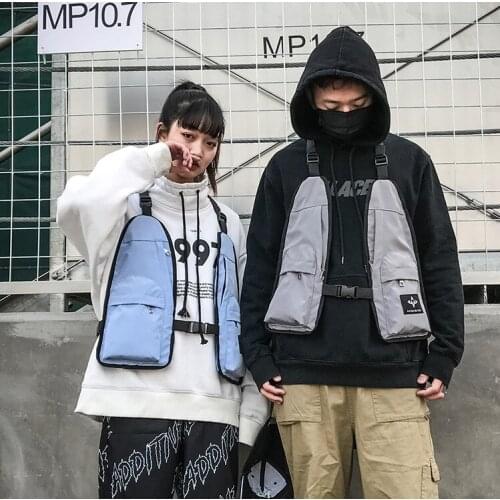 Hip-hop kanye west street ins hot style Chest Rig Military tactical chest bag Functional package prechest bag vest bag lovers