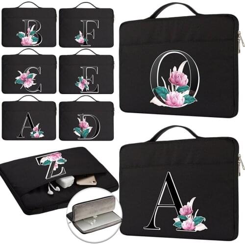 Laptop Bag 11" 12" 13" 15" 15.6" for Macbook Air Pro Huawei HP Xiaomi Samsung ASUS Lenovo Waterproof Black Letter Computer Bag