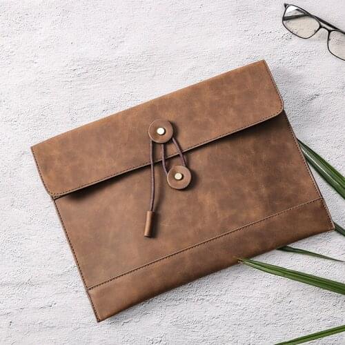 Leather Men Bag Envelope Mens Handbags Men Cluth Bag Vintage Business Purses Documents Ipad Bag Casual Briefcases Hand Bags
