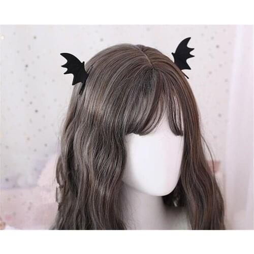 1pair Cute Girl Halloween Animal Ears Devil Wings Bat Cosplay hairpin hair accessories B1322