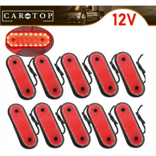 10PCS LED Lights 12v Side Marker Lights Side Lamp Tail Light 12v Pickup Truck Red Parking Lights Markerings Light 12V