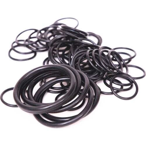 100Pcs Black O Ring NBR Sealing Rubber Ring Gaskets Water OD 41/42/43/44/45/46/47/48/49/50mm x 2mm for Water Air Oil