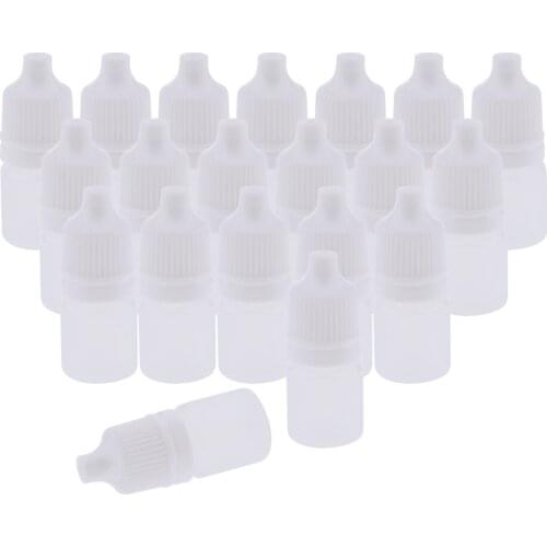 20PCS Mini Refillable Empty Eye Drop Makeup Perfume Travel Bottles Container