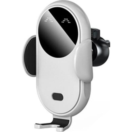 Car Wireless Charger Secure Air Vent Clamp Infrared Sensing Phone Holder 9V