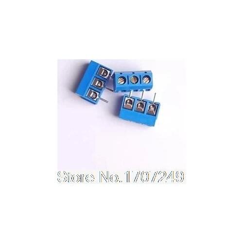 FREE SHIPPING 500PCS KF301 KF301-3P KF301-5.0-3P 250A/160V "- "Screw 3Pin 5.0mm Straight Pin PCB Screw Terminal Block Connector