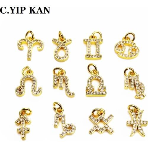 Женские кулоны знаки зодиака C.YIP KAN China At AliExpress