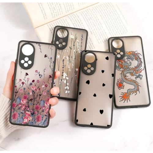 Cartoon Astronaut Case For Huawei P30 Pro Case P50 P40 Lite Hard Fundas Honor 8X 9A 20 10X 30 Lite Nova 5T Cover Lens Protection