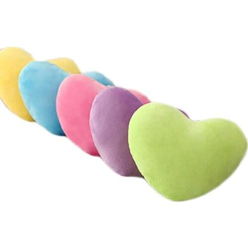 Throw Pillow Heart-Shaped Pillow Back Cushion Plush Doll Stuffed Toys for Kids Girlfriend Wife