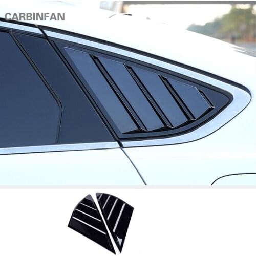For Ford Mondeo Fusion 2013-2018 Carbon Fiber ABS Door Window Louver Frame Window Sill Molding Trim Cover car styling C987