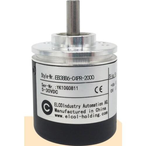 ELCO EB38B6-C4PR-2000 rotary Encoder solid shaft 6mm 2000 cable outer diameter 38mm