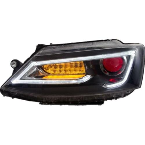 Factory for Jetta Mk6 headlight 2011 2012 2013 2014 2015 2016 -up with Demon Eye for JETTA LED Headlamp with moving signal