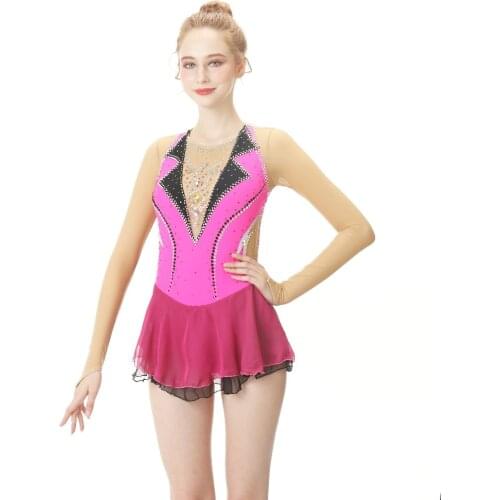 BHZW Custom Figure Skating Dress Graceful New Brand Figure Skating Dress For Competition