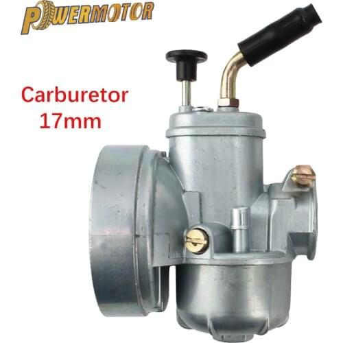 PowerMotor Motorcycle Carburetor 17MM FOR PUCH 17 Bing Dax Replacement BIKE Carburetor Moped Bike Fit PUCH 17mm Carb Bing Style