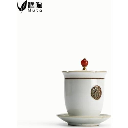 Ceramics Mug with spoon lid,Vintage porcelain mug,Flower Tea Set Coffee Cup,Water Milk Coffee Drinkware Gift mug